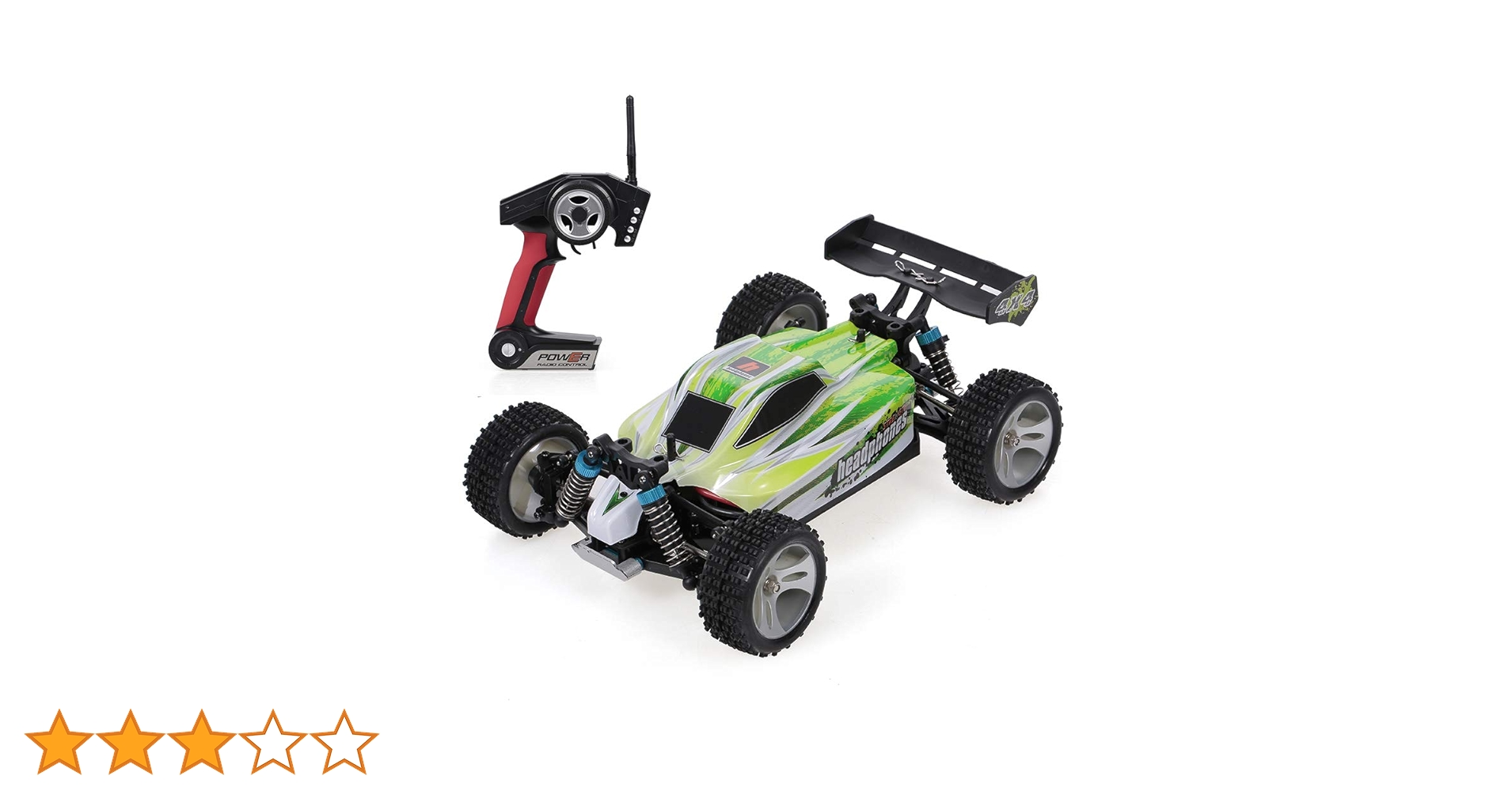 WItoys A959-B 1/18 4WD + フロードバギーラジコンJ-RC New WLtoys A959-B 1/18 4WD Buggy Off Road RC Car 70km/h by